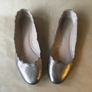CHLOE Lauren Scalloped Edge Flats